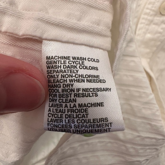 Tommy Bahama Men’s Small White Seersucker Stripe Button Down Beach Travel Casual - Picture 8 of 12